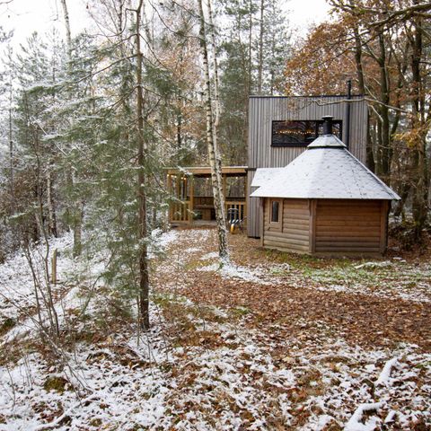 AUßERGEWÖHNLICHE UNTERKUNFT 4 Personen - Winziges Haus Comfort classic mit Sauna