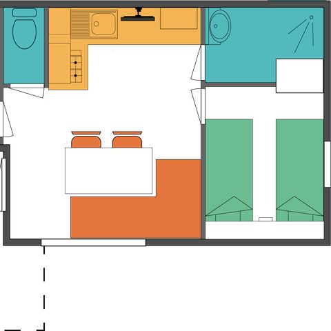 Mobilheim 4 Personen - T