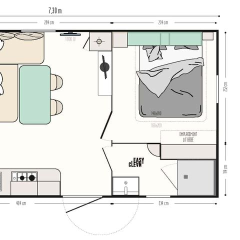 Mobilheim 4 Personen - Rio 4 P Klima