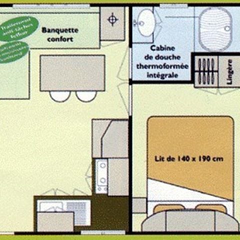 Mobilheim 4 Personen - Borneo