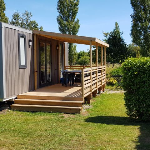 Mobilheim 4 Personen - PENDRUC Premium 30m² - 2 Zimmer / Überdachte Terrasse