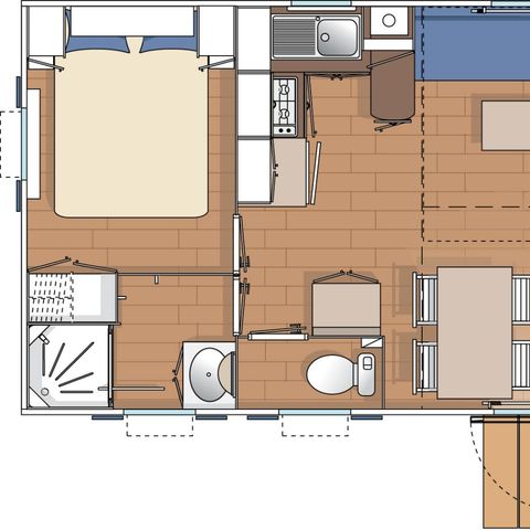 Mobilheim 4 Personen - IROISE Standard 27m² - 2 Zimmer