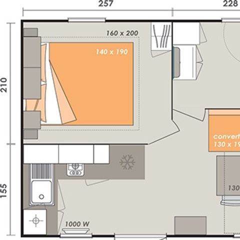 Mobilheim 4 Personen - ALOHA