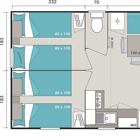 Mobilheim 6 Personen - OHANA