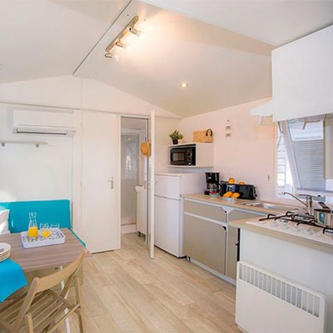 Mobilheim 4 Personen - Comfort | 2 Zi. | 4 Pers. | Einfache Terrasse | Clim.