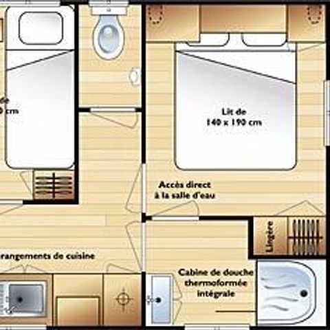 Mobilheim 6 Personen - IRM 2 Zimmer