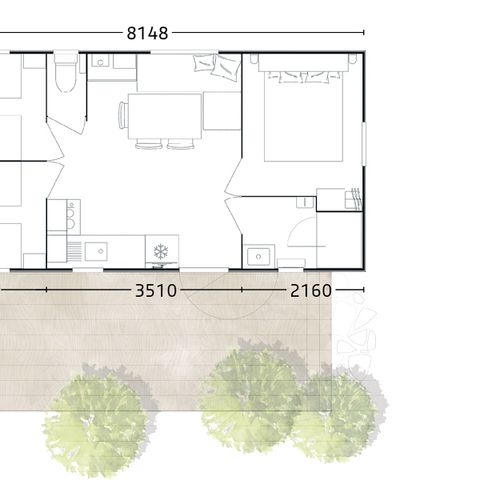 Mobilheim 6 Personen - Venezia 813 31M2