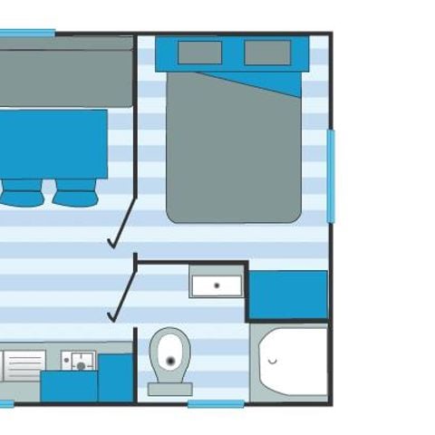 Mobilheim 2 Personen - 1 Zimmer