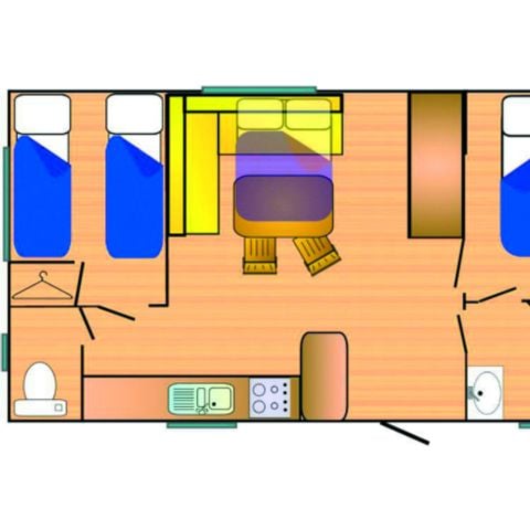 Mobilheim 6 Personen - Riviera 750-2 CD