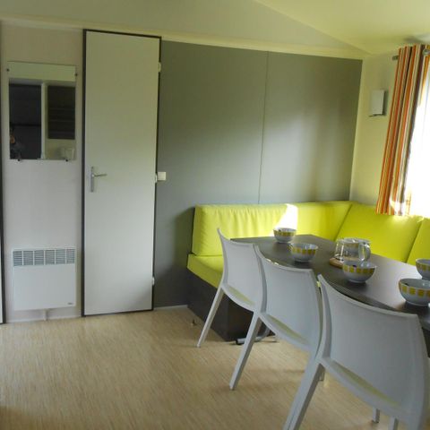 Mobilheim 4 Personen - MOBILE HOME PMR IBIZA 31 m² mit nicht überdachter Holzterrasse