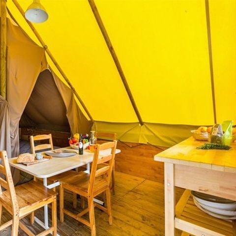 SafariZelt 4 Personen - Eco Lodge Zelt | 2 Schlafz. | 3/4 Pers. | Ohne Bad