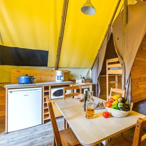 SafariZelt 4 Personen - Eco Lodge Zelt | 2 Schlafz. | 3/4 Pers. | Ohne Bad