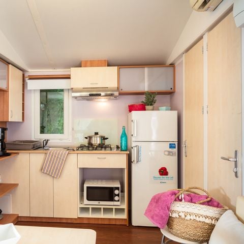 Mobilheim 6 Personen - Classic | 2 Zi. | 4/6 Pers. | Einfache Terrasse | Klimaanlage