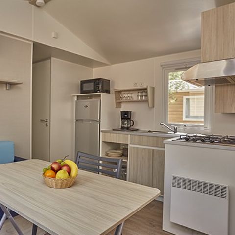 Mobilheim 4 Personen - Comfort | 2 Zi. | 4 Pers. | Einfache Terrasse | Clim.