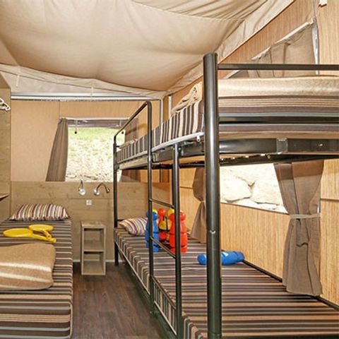 SafariZelt 5 Personen - Super Lodge Zelt | 2 Schlafz. | 4/5 Pers. | 1 Bad