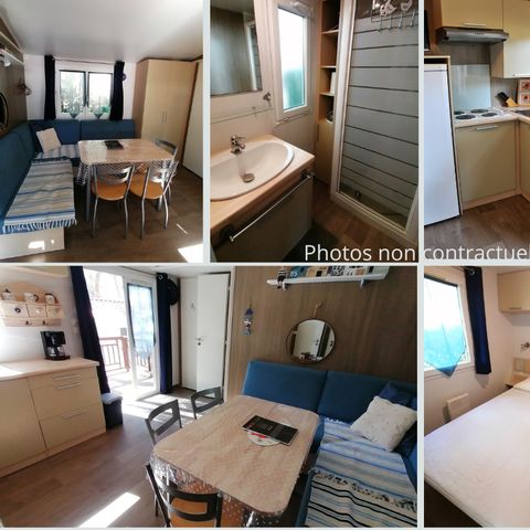 Mobilheim 4 Personen - Océane CONFORT -2 Schlafzimmer 27m²- *Klima, Terrasse, TV*.