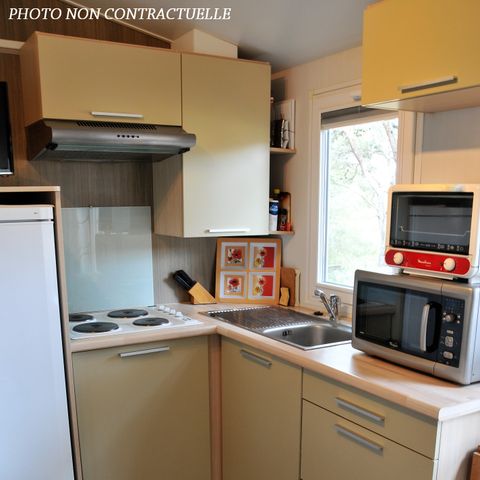 Mobilheim 4 Personen - Océane CONFORT -2 Schlafzimmer 27m²- *Klima, Terrasse, TV*.