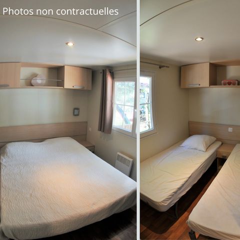 Mobilheim 6 Personen - Baltimore PREMIUM -2 Schlafzimmer 40m²- *Klima, Terrasse, TV*.