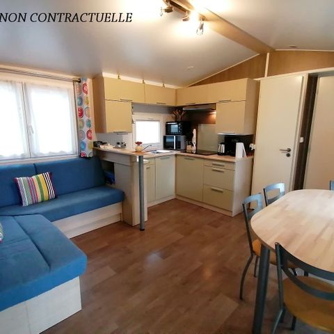 Mobilheim 6 Personen - Florès 3 CONFORT -3 Schlafzimmer 32m²- *Klima, Terrasse, TV*.