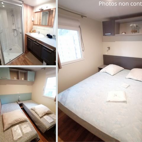 Mobilheim 6 Personen - Manado PREMIUM -2 Schlafzimmer 40m²- *Klima, Terrasse, TV*.