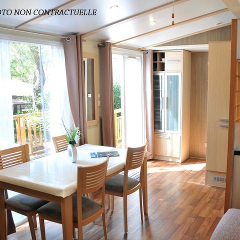 Mobilheim 6 Personen - Blueberry 3 PREMIUM -2 Schlafzimmer 32m²- *Klima, Terrasse, TV*.