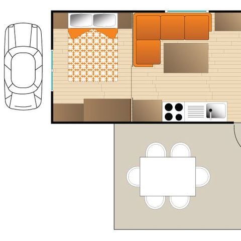 Mobilheim 4 Personen - MAUI