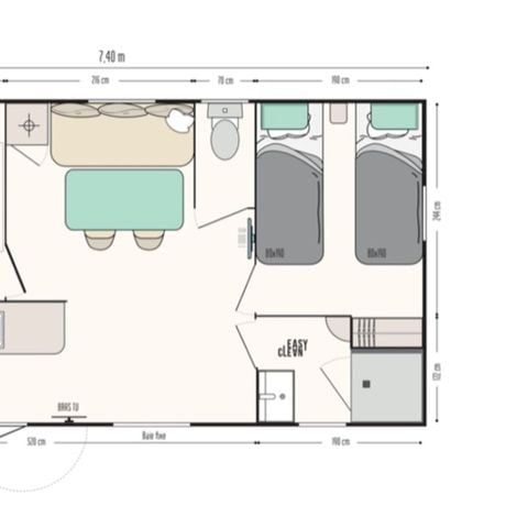 Mobilheim 5 Personen - Super Mercure Riviera