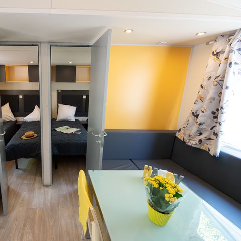 Mobilheim 6 Personen - Confort Relax 33m² - 3 Zimmer + Überdachte Terrasse