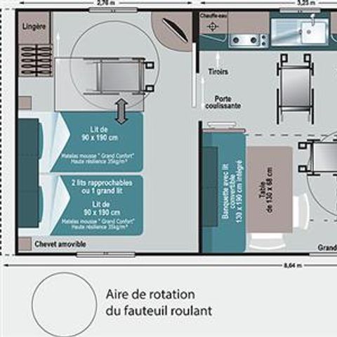 Mobilheim 6 Personen - PMR