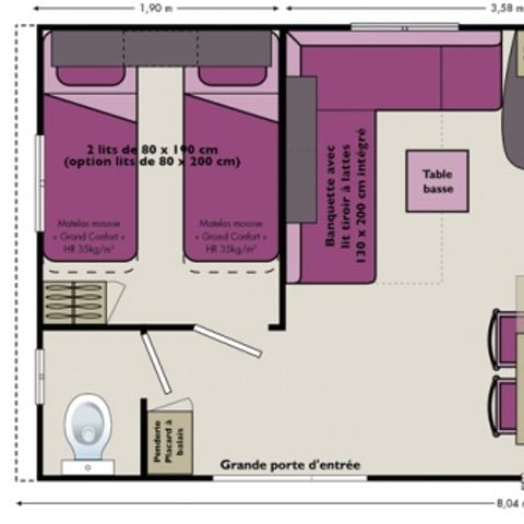 Mobilheim 4 Personen - Urlaub