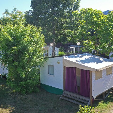 Mobilheim 2 Personen - Valentin - Küche auf Terrasse