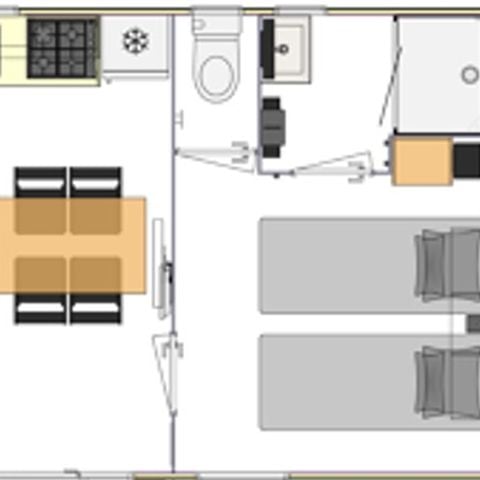 Mobilheim 4 Personen - Home Zen 2ch 2sdb (Zen-Reihe)