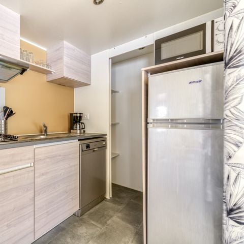 Mobilheim 4 Personen - Mobilheim | Premium Azure | 2 Zi. | 4 Pers. | Nicht überdachte Hochterrasse | Klima.