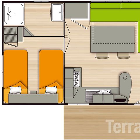 Mobilheim 4 Personen - Eco