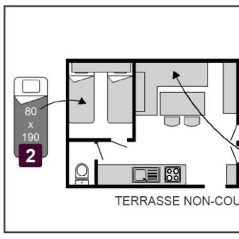 Mobilheim 6 Personen - 6 Personen