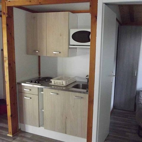 Chalet 5 Personen - Confort (30m²) mit überdachter Terrasse, 2 Zimmer