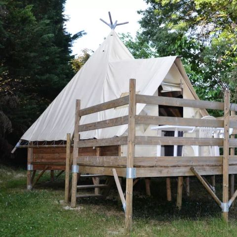 Zelt 4 Personen - Tipi 3 Zimmer 4 Personen (2 Erwachsene + 2 Kinder) Ohne Sanitäranlagen