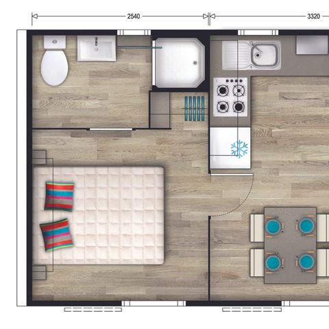 Mobilheim 4 Personen - DUO