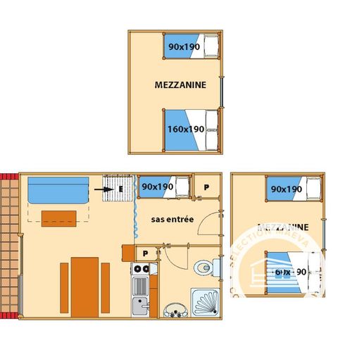 Apartement 7 Personen - Duplex 3 Zimmer 6/7 Personen + TV