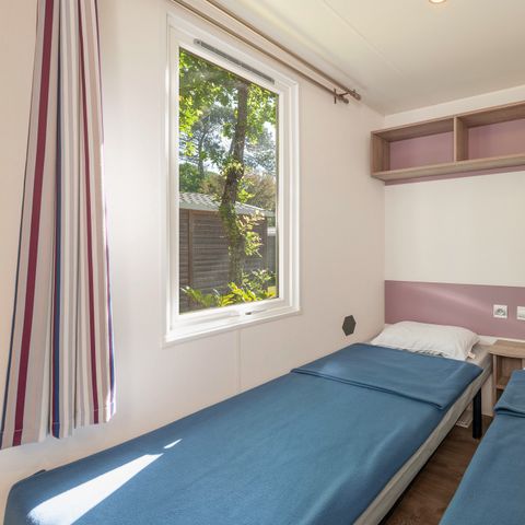 Mobilheim 6 Personen - Comfort | 3 Zi. | 6 Pers. | Einfache Terrasse | Clim.