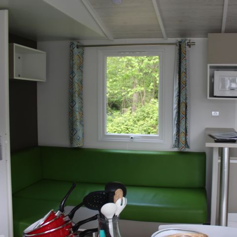 Mobilheim 6 Personen - Komfort 33 m² inkl. Terrasse 3 Zimmer + TV