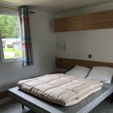 Mobilheim 4 Personen - Komfort 27m² PMR 2 Zimmer darunter Terrasse + TV