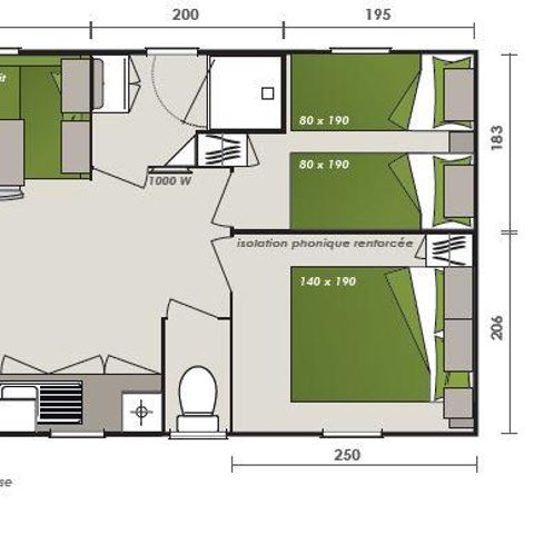 Mobilheim 4 Personen - IRM Loggia Bay (2 Schlafzimmer)