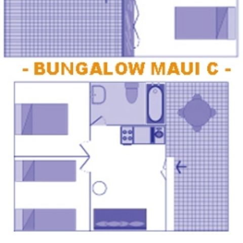 Bungalow 2 Personen - Premium Maui