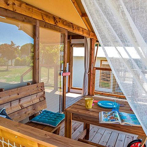 SafariZelt 5 Personen - Lodge | 2 Schlafz. | 4/5 Pers. | Ohne Bad