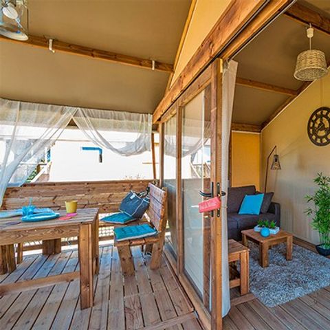 SafariZelt 5 Personen - Lodge | 2 Schlafz. | 4/5 Pers. | Ohne Bad