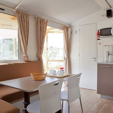 Mobilheim 6 Personen - Classic | 2 Zi. | 4/6 Pers. | Hochterrasse | Klim.