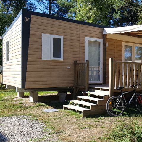 Mobilheim 4 Personen - Confort - 29m² - 2 Zimmer - halbüberdachte Terrasse