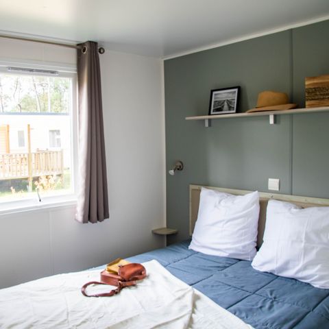 Mobilheim 4 Personen - Confort - 29m² - 2 Zimmer - halbüberdachte Terrasse