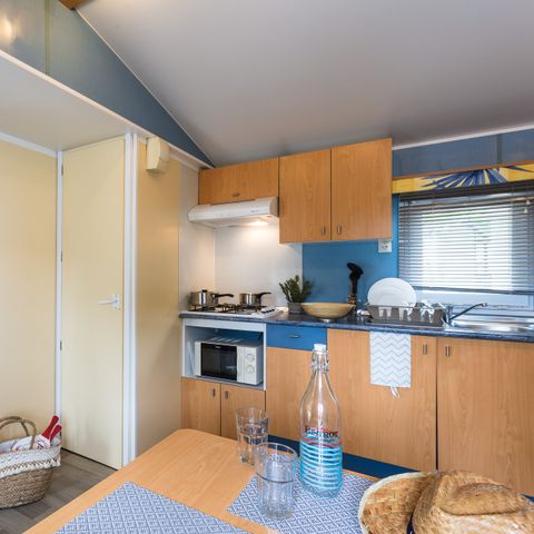 Mobilheim 6 Personen - Classic | 2 Zi. | 4/6 Pers. | Einfache Terrasse